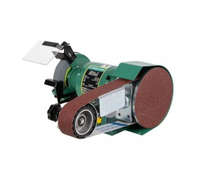 ABBOTT & ASHBY 6inch Industrial Bench Grinder w. 362 Linishing Attachment AA362W6