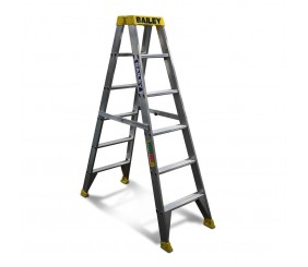 BAILEY 1.8m 150kg Step 6 Pro Aluminium Double Sided Ladder FS13963