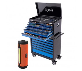 SP Tools Metric/SAE 14 Drawer Black/Blue Sumo Series Tool Kit - 417 Piece SP50176LE